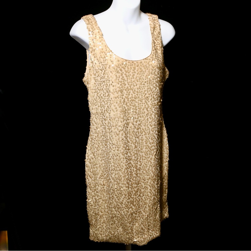 Kirra Gold Sequin Mini Dress